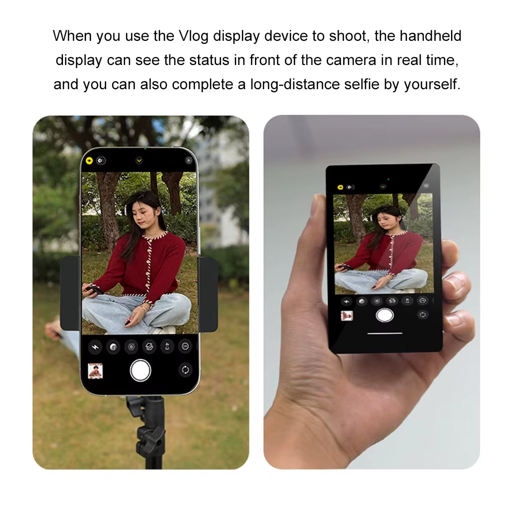 PT001 Smartphone Wireless Magnetic Monitor Screen for Smartphone Vlog Live Stream Video Recording VS Kingma PH01