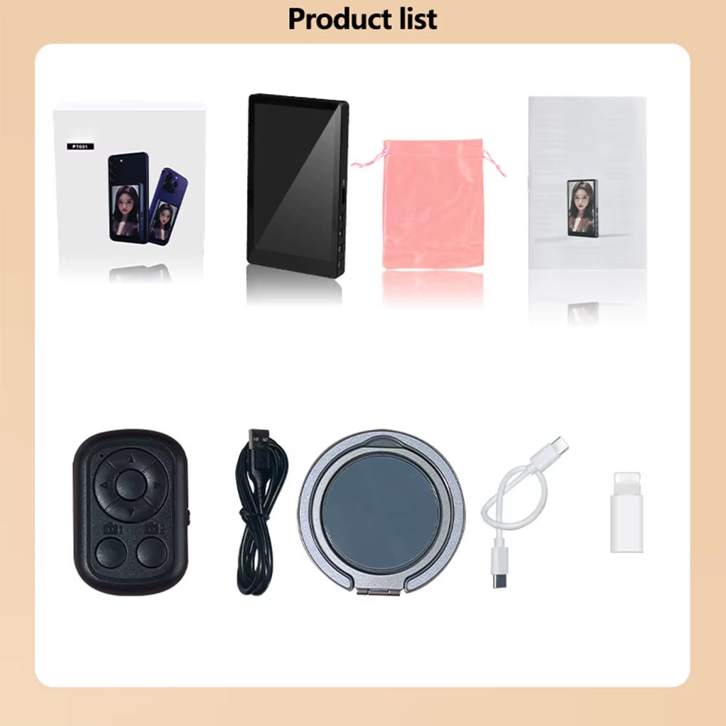 PT001 Smartphone Wireless Magnetic Monitor Screen for Smartphone Vlog Live Stream Video Recording VS Kingma PH01